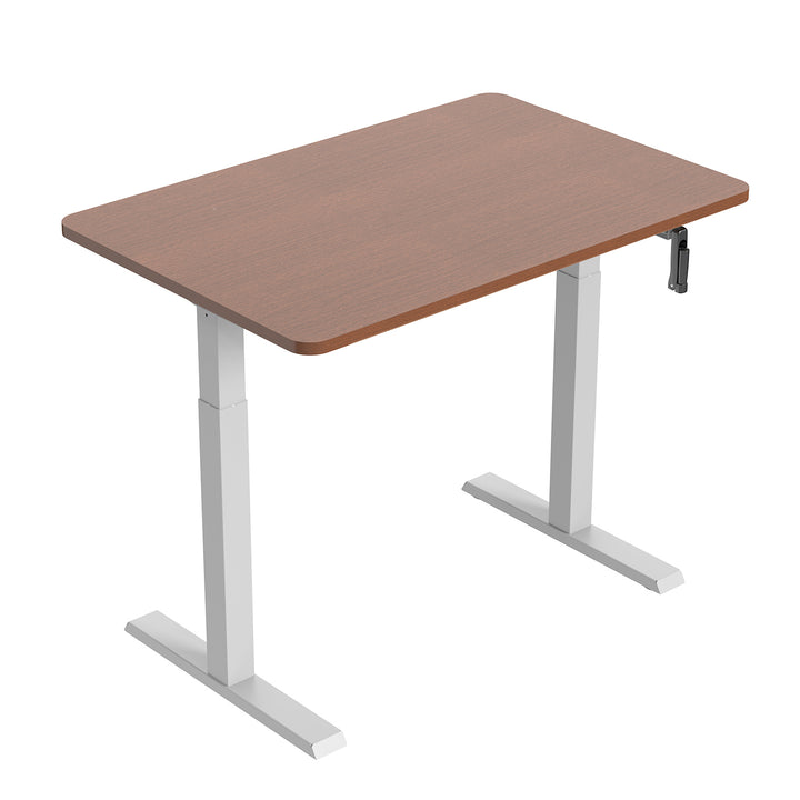Kancelářský stůl Ergo Office, manuální nastavení výšky, max. 70 kg, max. výška 130 cm, bez desky stolu, bílý, ER-402 W