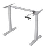 Kancelářský stůl Ergo Office, manuální nastavení výšky, max. 70 kg, max. výška 130 cm, bez desky stolu, bílý, ER-402 W