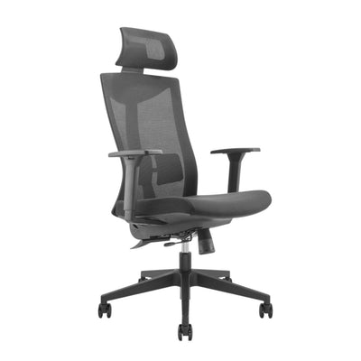 Ergonomická kancelářská židle s kolečky a bederní opěrkou, otočná židle, výškově nastavitelná, funkce naklápění opěradla max. nosnost 150 kg