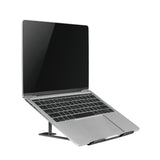 ERGOOFFICE ER-416 B Hliníkový ultratenký skládací stojan na notebook, černý, vhodný pro 11-15'' notebooky