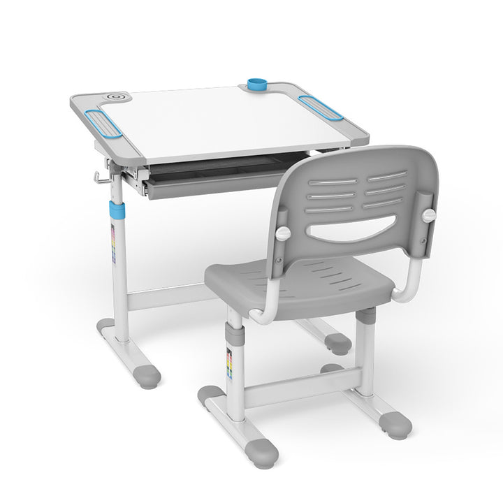 Ergo Office ER-418 Ergonomický dětský psací stůl se židlí a zásuvkou do 75 kg Školní psací stůl Výškově nastavitelný a naklápěcí