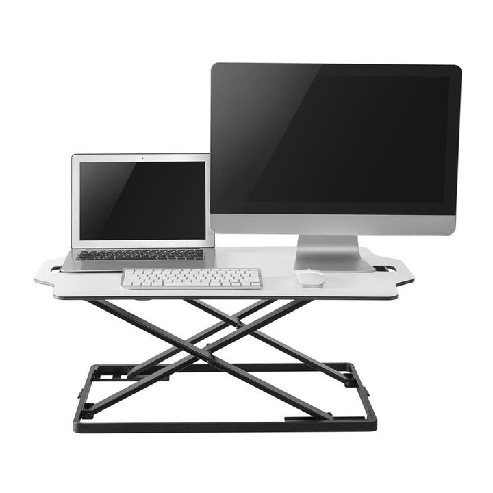 Ergo Office ER-420 Stůl vsedě Výškově nastavitelný nástavec na stůl s plynovým zdvihem Přestavník na monitor Notebook do max. 10 kg