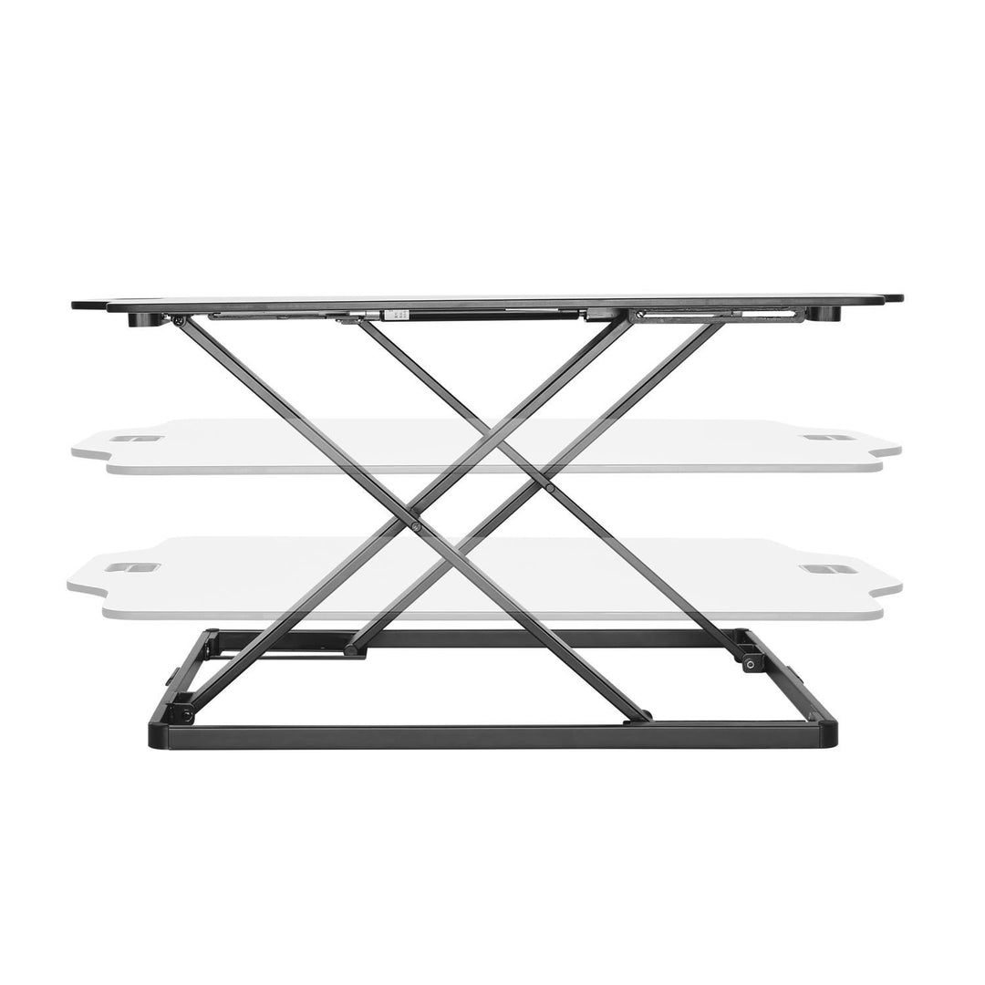 Ergo Office ER-420 Stůl vsedě Výškově nastavitelný nástavec na stůl s plynovým zdvihem Přestavník na monitor Notebook do max. 10 kg