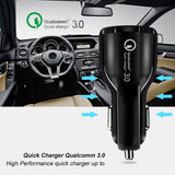 Nabíječka do auta QC 3.0 Maclean Energy MCE478 B - černá  QC 3.0 - 5V / 3A, 9V / 1,8A, 12V / 1,6A a 5V / 3,1A