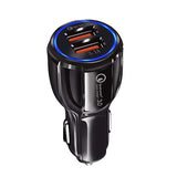 Nabíječka do auta QC 3.0 Maclean Energy MCE478 B - černá  QC 3.0 - 5V / 3A, 9V / 1,8A, 12V / 1,6A a 5V / 3,1A