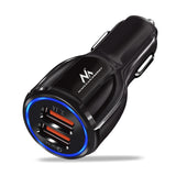 Nabíječka do auta QC 3.0 Maclean Energy MCE478 B - černá  QC 3.0 - 5V / 3A, 9V / 1,8A, 12V / 1,6A a 5V / 3,1A