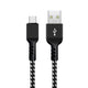 Kabel USB C podporující Fast Charge 2.4A Maclean Energy MCE471 černý, 1m 5V / 2,4A
