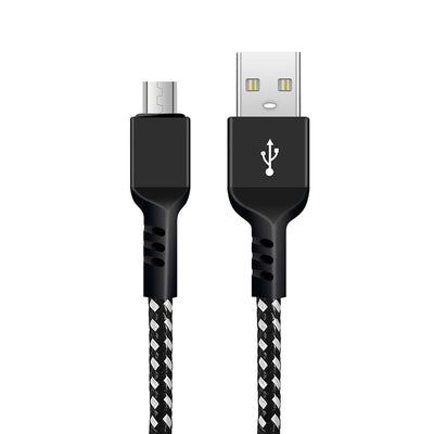 Kabel Micro USB podporující Fast Charge 2.4A Maclean Energy MCE473 černý, 1m 5V / 2.4A - přenos dat