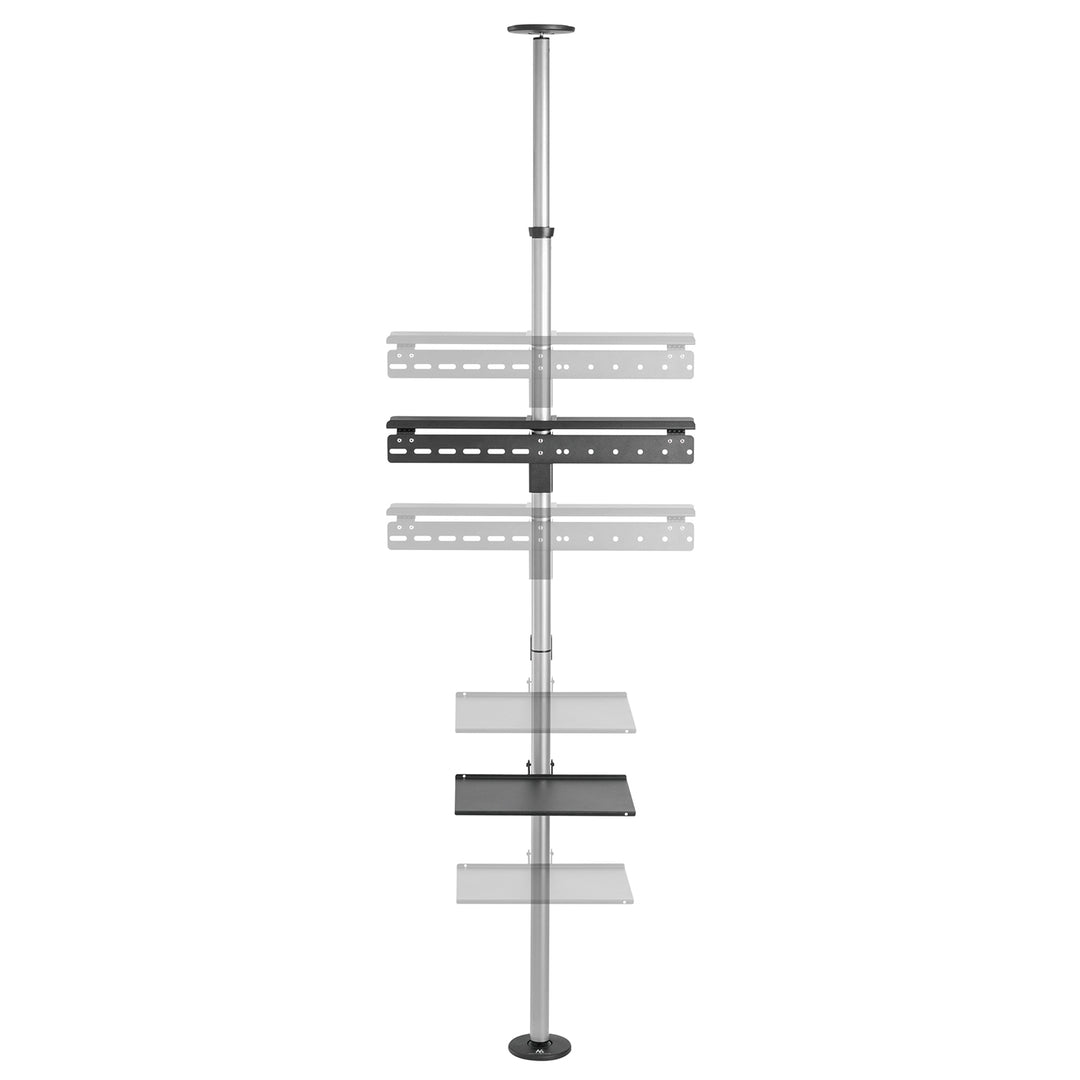 Teleskopický držák TV, strop a podlaha s policí Maclean MC-791N 37 "-70", max. 30 kg