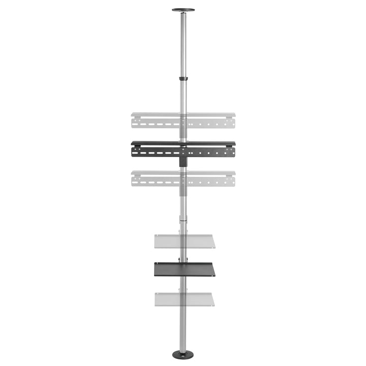 Teleskopický držák TV, strop a podlaha s policí Maclean MC-791N 37 "-70", max. 30 kg