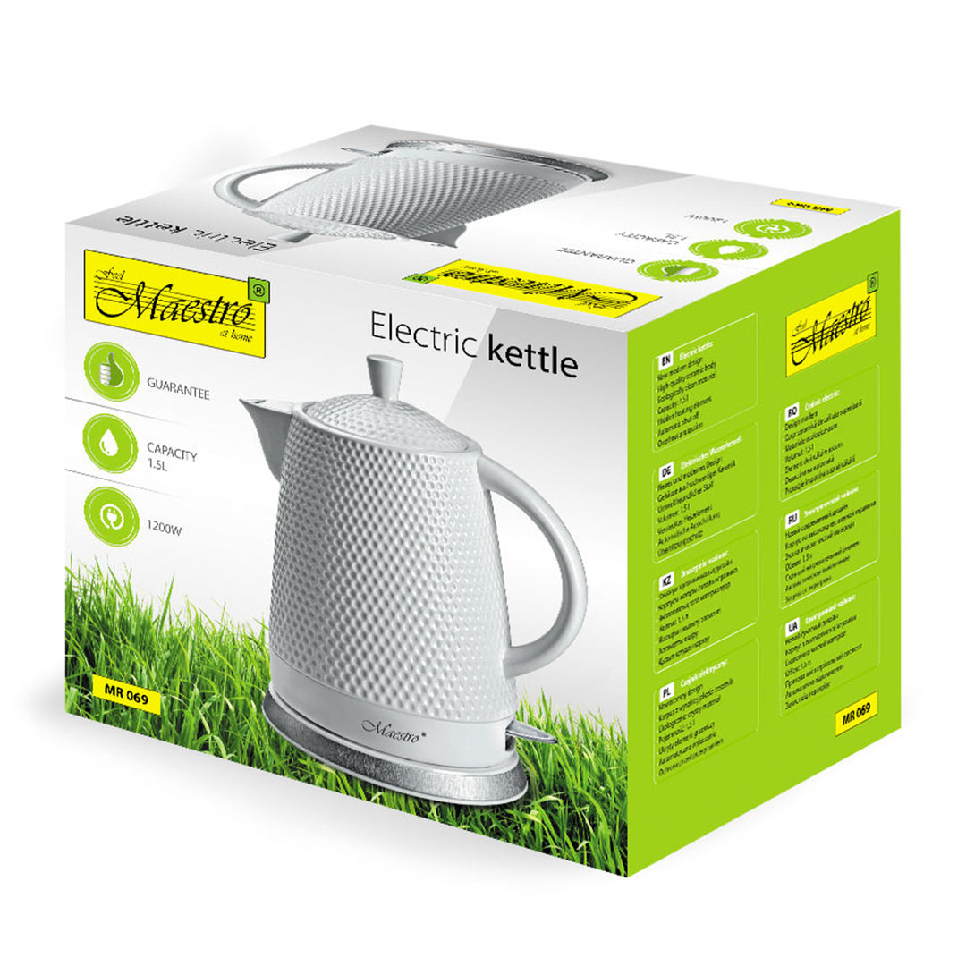 Keramická konvice MR069 1,5l elektrický džbán 1200W