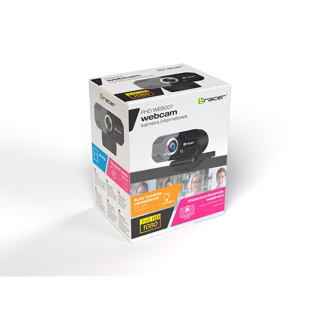 Webová kamera FullHD Tracer WEB007 se zabudovaným mikrofonem