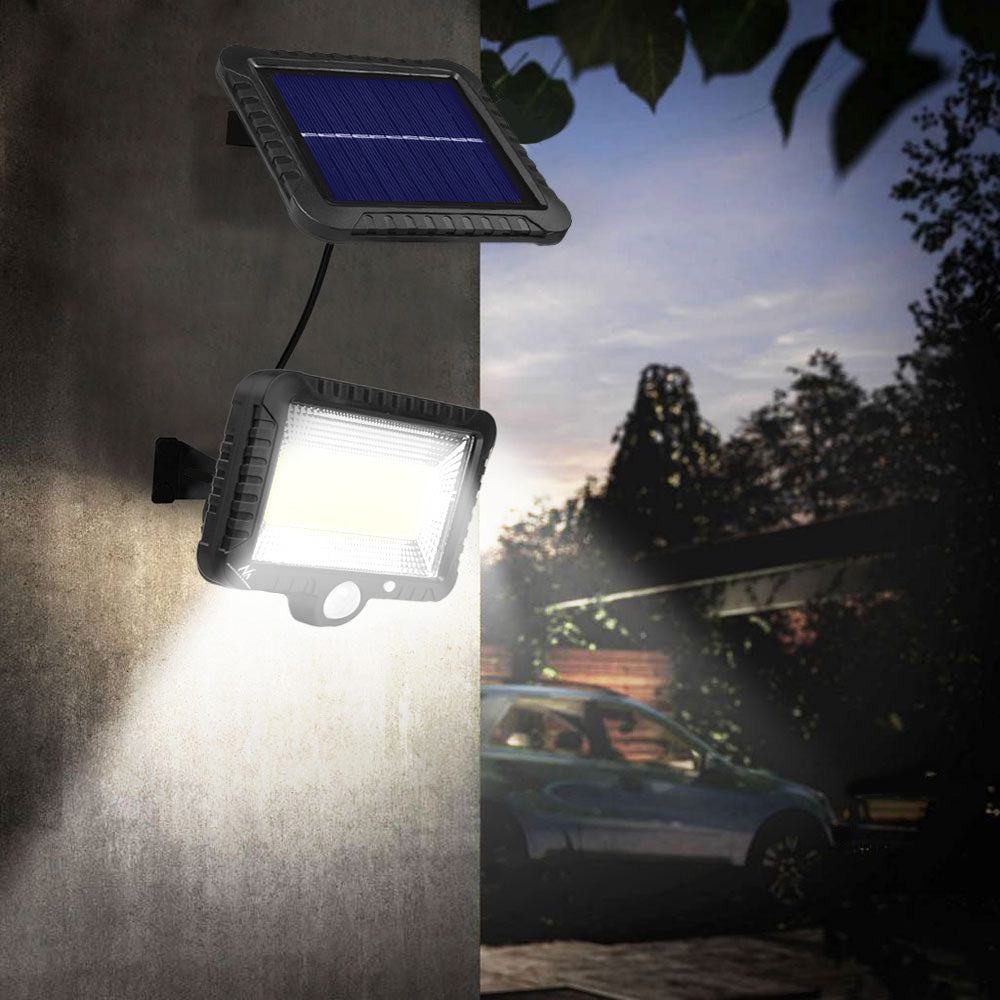 Solární LED nástěnná lampa MCE438 s pohybovým senzorem