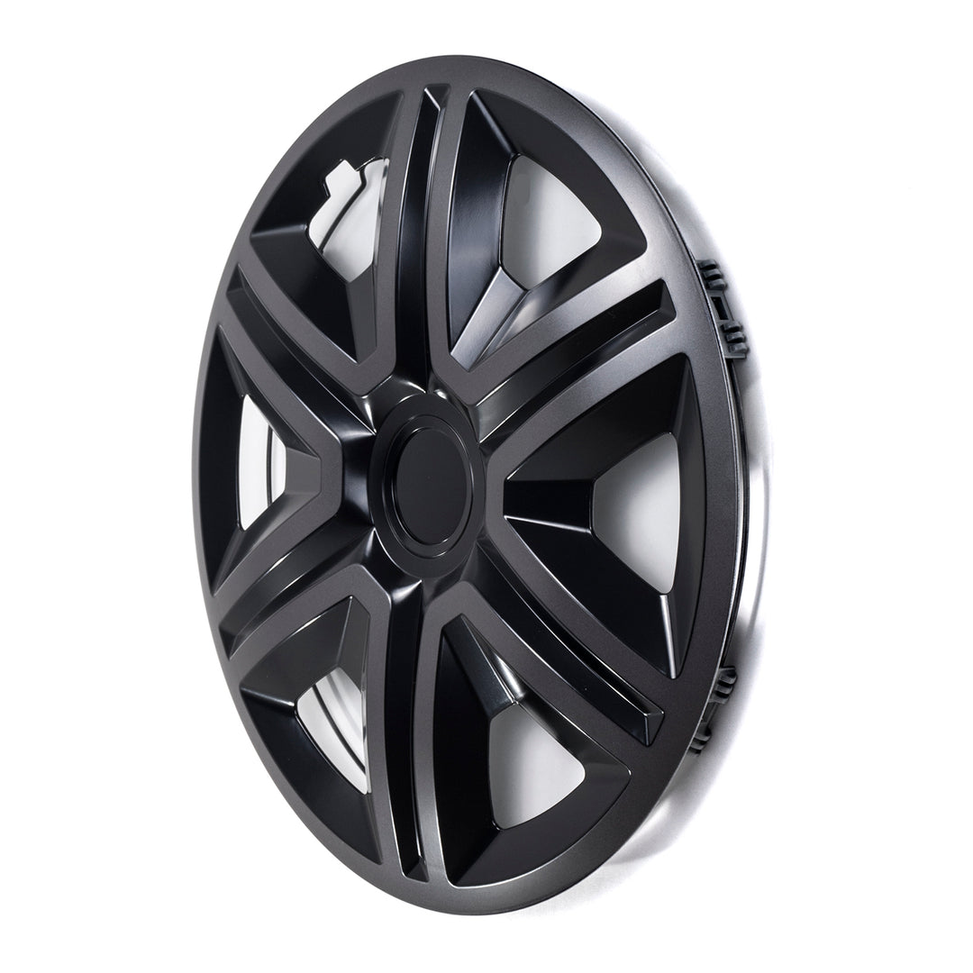 Sada 14" krytů nábojů ACTION doublecolour graphite/black 4 kusy