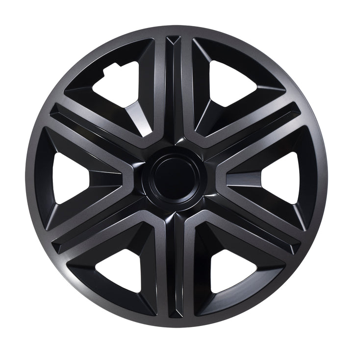Sada 14" krytů nábojů ACTION doublecolour graphite/black 4 kusy
