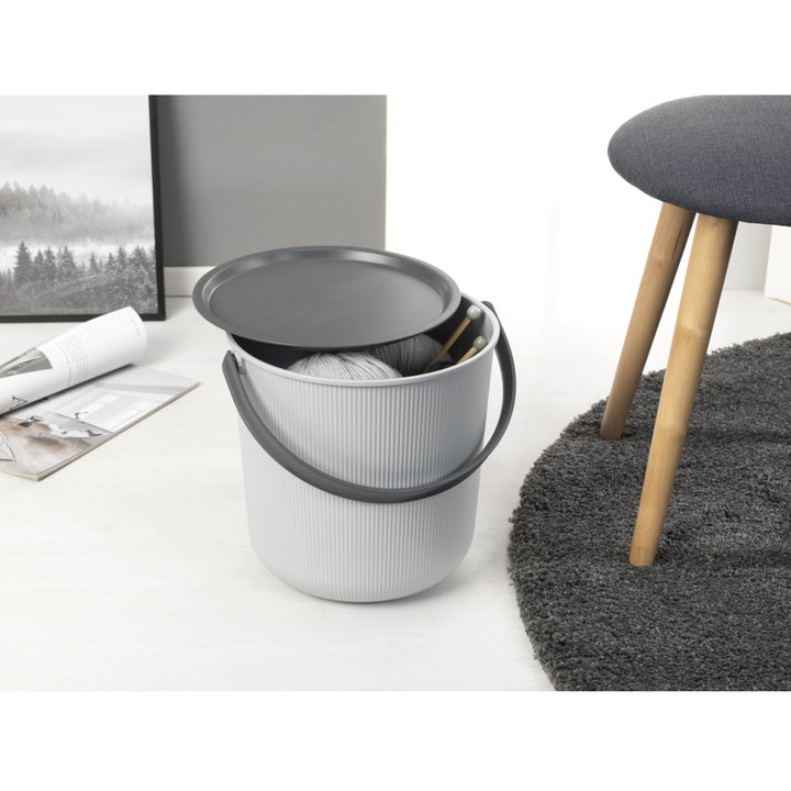 Skladovací kbelík s víkem z recyklovaného materiálu Plast Team Akita 53L