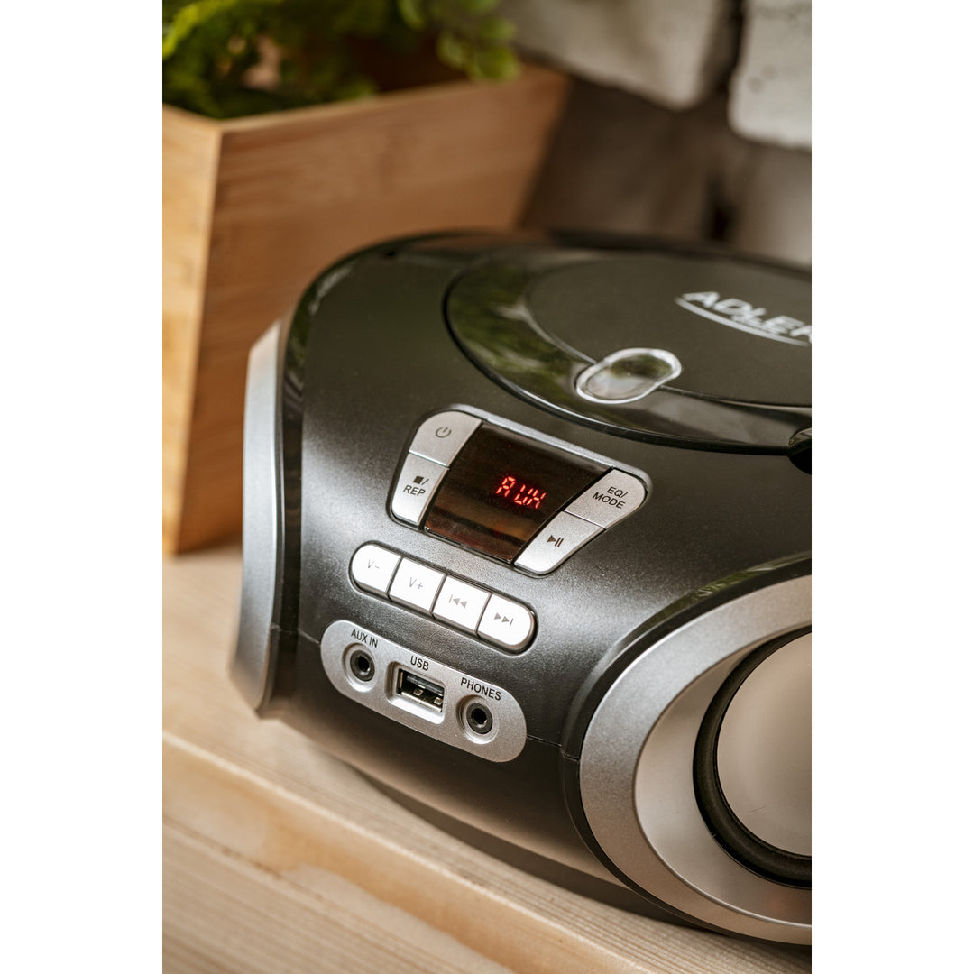 Boombox na CD-MP3, USB, rádio Adler AD 1181