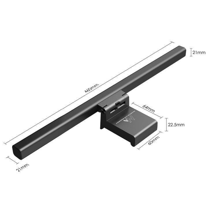 LED lampa pro monitor Maclean MCE620, výkon 5 W, 3 barvy světla, nastavení jasu, 5 V USB Type-C