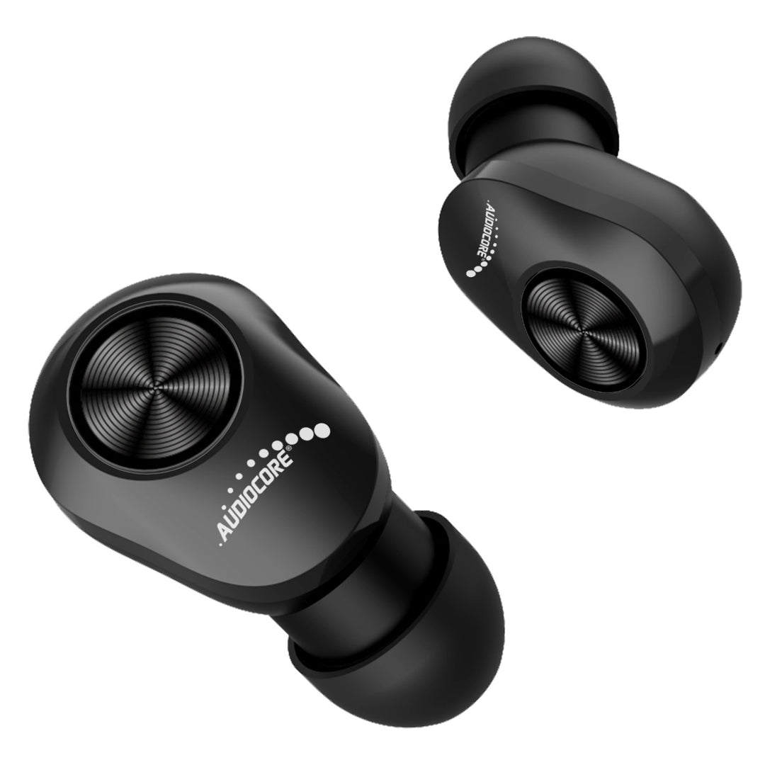 Sluchátka do uší TWS Bluetooth s nabíjecí stanicí Audiocore AC580 - černá