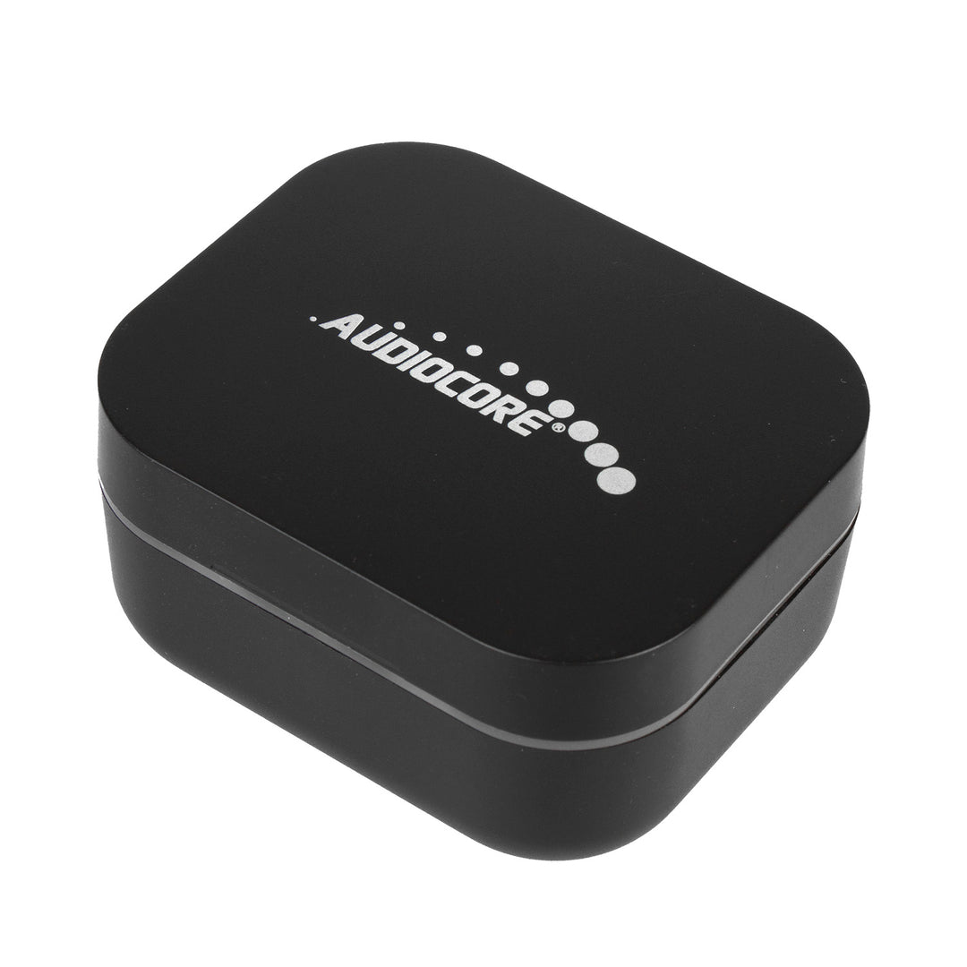 Sluchátka do uší TWS Bluetooth s nabíjecí stanicí Audiocore AC580 - černá