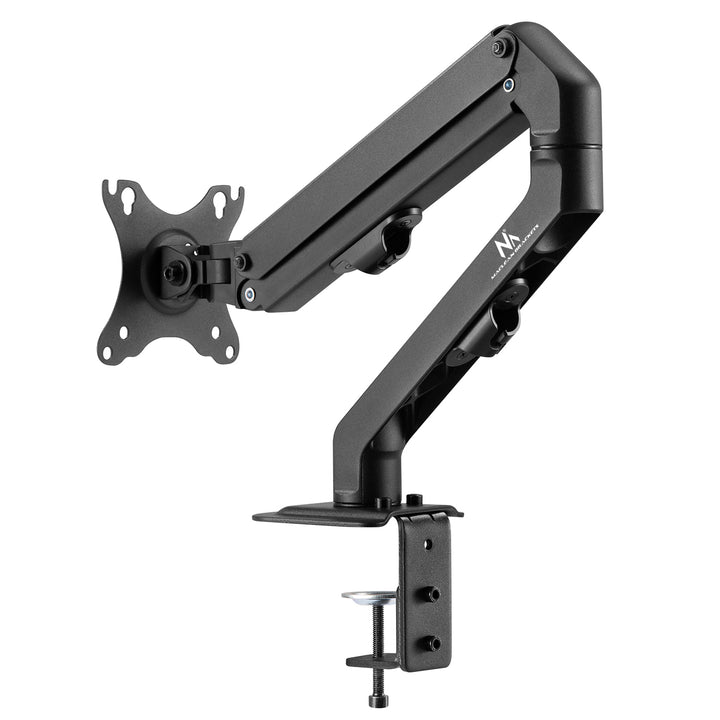 Maclean MC-906 1-komorový držák monitoru s plynovou pružinou 17-27'' stolní držák rameno monitoru otočné naklápěcí otočné VESA 75x75 100x100 do 7 kg
