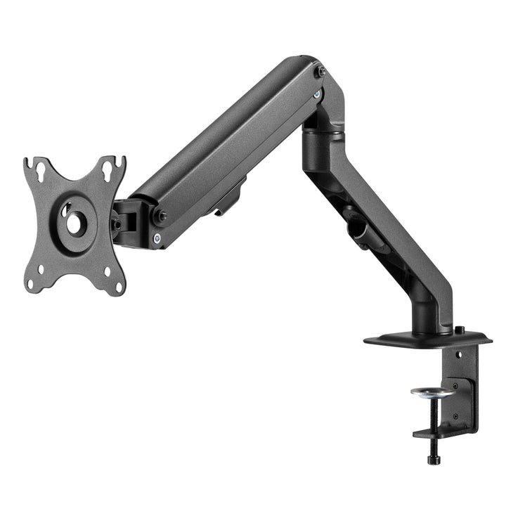 Maclean MC-906 1-komorový držák monitoru s plynovou pružinou 17-27'' stolní držák rameno monitoru otočné naklápěcí otočné VESA 75x75 100x100 do 7 kg