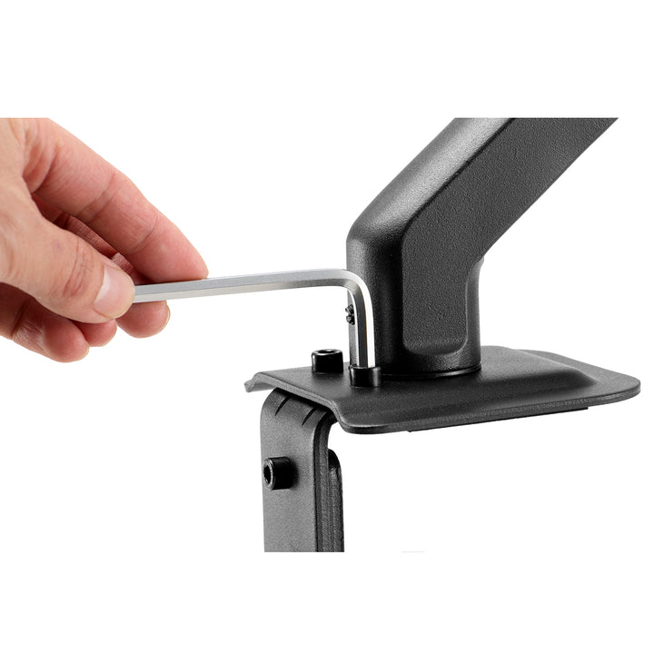 Maclean MC-906 1-komorový držák monitoru s plynovou pružinou 17-27'' stolní držák rameno monitoru otočné naklápěcí otočné VESA 75x75 100x100 do 7 kg