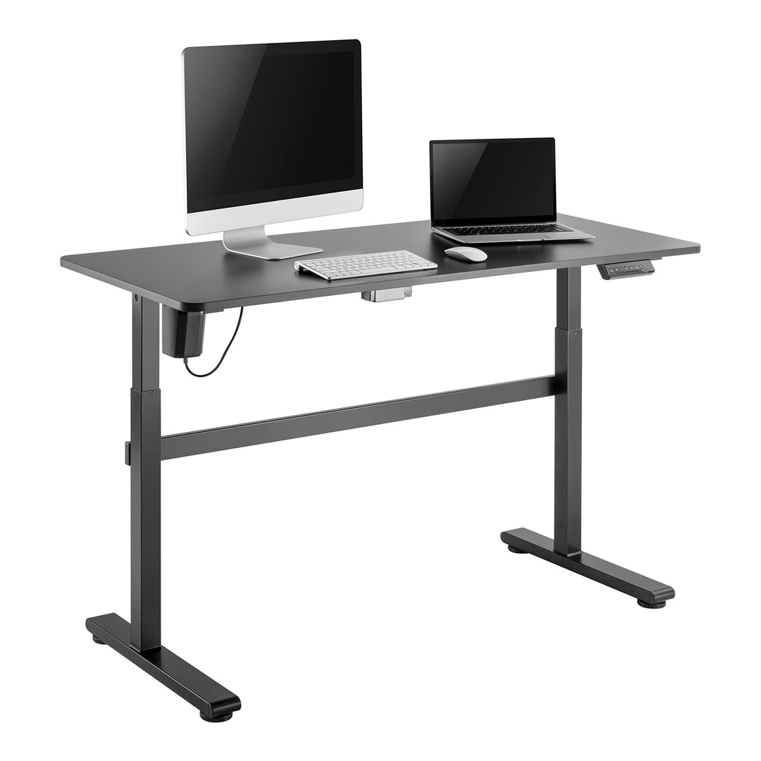 Elektrický pracovní stůl Ergo Office, výškově nastavitelný, šedý, max. výška 118 cm 50 kg - se sedacím/stojícím stolem, ER-434