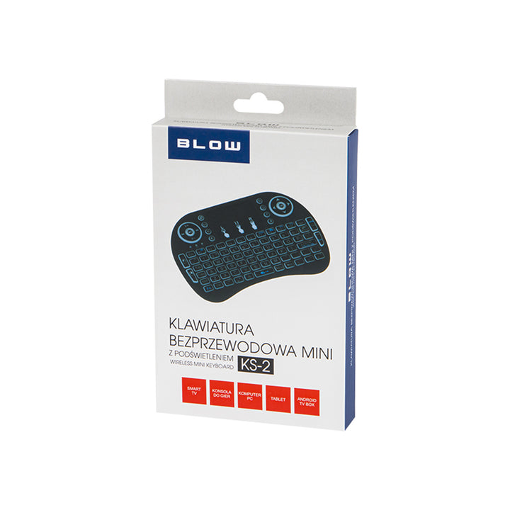 Mini bezdrátová klávesnice Blow KS-2 s podsvícením a touchpadem