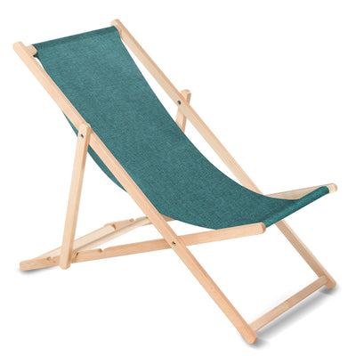 Klasické bukové lehátko GreenBlue GB183M tyrkysová