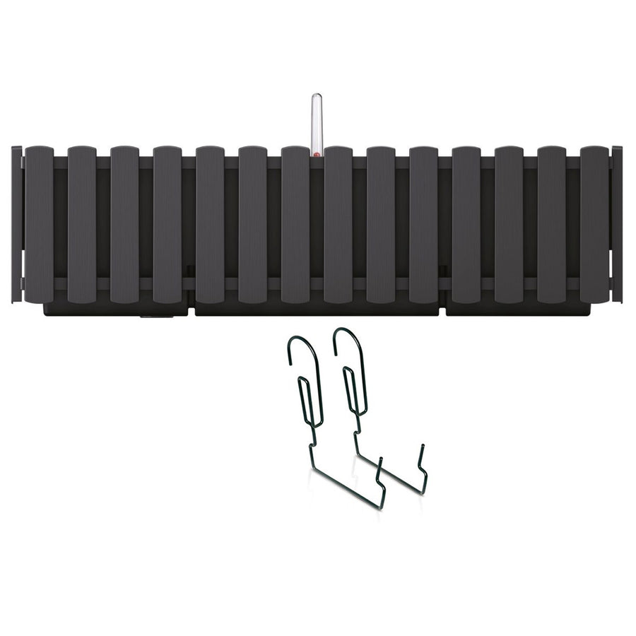 Samozavlažovací truhlík Boardee Fencycase s háčky DDEF600W-S433 - antracit