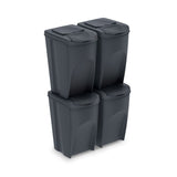 Sada segregačních košů 4x35L Sortibox IKWB35S4-S433 - antracit