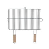 Grilovací rošt 54x34cm se 2 dřevěnými držadly, pochromovaný ocelový Master Grill MG255