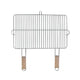 Grilovací rošt 54x34cm se 2 dřevěnými držadly, pochromovaný ocelový Master Grill MG255