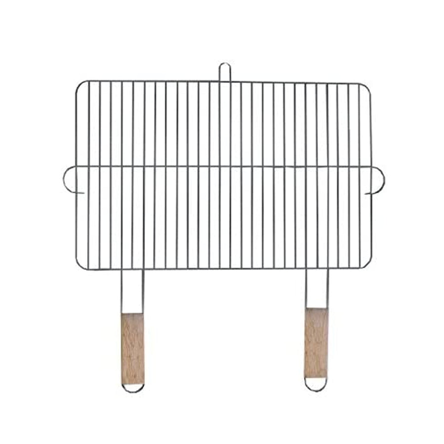 Grilovací rošt 54x34cm se 2 dřevěnými držadly, pochromovaný ocelový Master Grill MG255