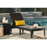 Jaipur Sun Lounger nastavitelné zahradní lehátko - hnědé