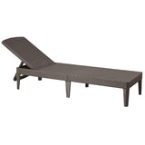 Jaipur Sun Lounger nastavitelné zahradní lehátko - hnědé