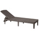 Jaipur Sun Lounger nastavitelné zahradní lehátko - hnědé