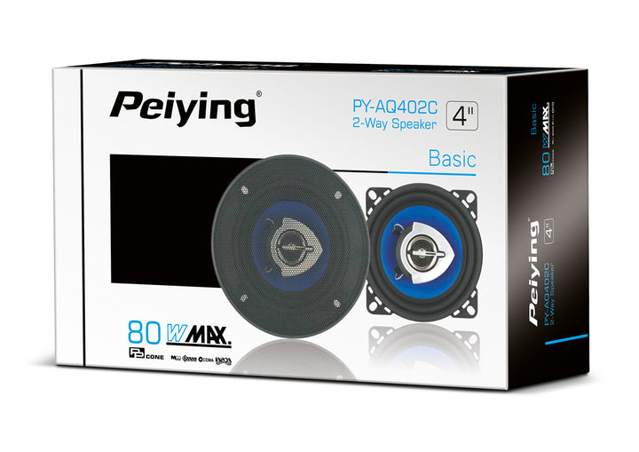 Reproduktory do auta PY-AQ402C 10cm 80W Peiingové mřížky