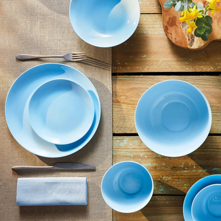 Jídelní souprava LUMINARC Diwali Light Blue 18 ks, pro 6 osob