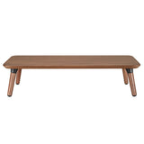 Dřevěný stojan pro monitor / notebook Maclean, (500x240x120mm), barva černý ořech, max. 20 kg, MC-930
