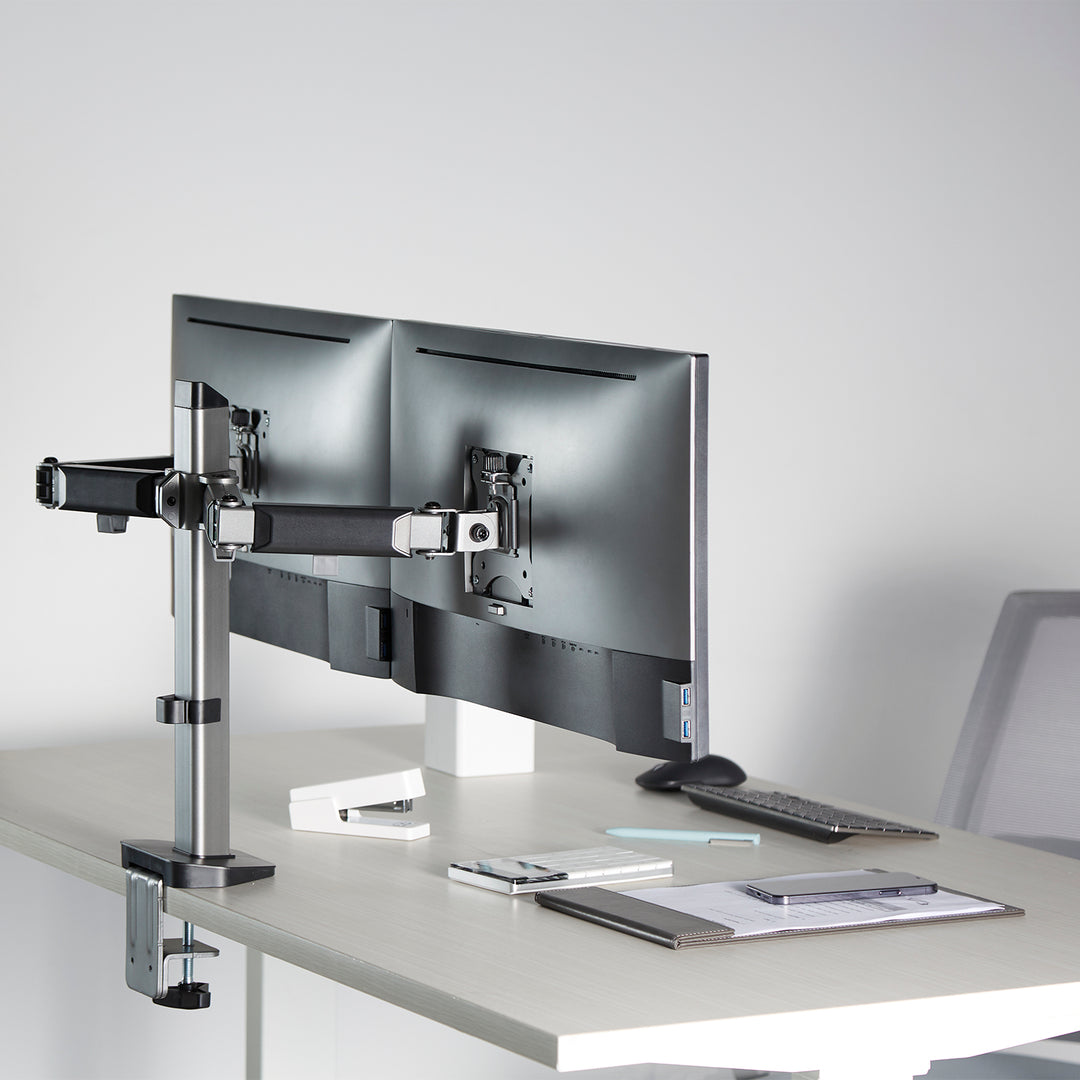 Ergo Office Dvojitý kloubový držák pro monitory, 17"-32", max. 9 kg, ER-449