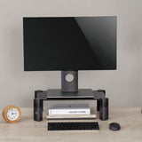 Stojan na notebook / monitor Maclean, max. 20 kg, tvrzené sklo, (429x269x127 mm), MC-934