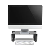 Stojan na notebook / monitor Maclean, max. 20 kg, tvrzené sklo, (429x269x127 mm), MC-934