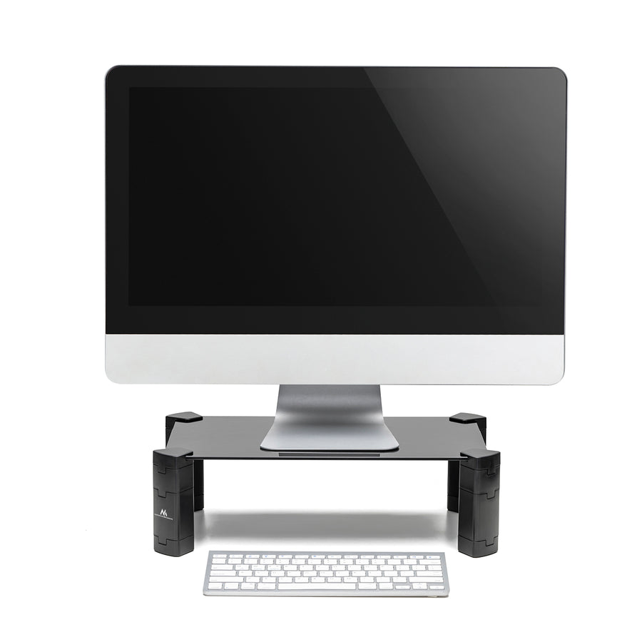 Stojan na notebook / monitor Maclean, max. 20 kg, tvrzené sklo, (429x269x127 mm), MC-934