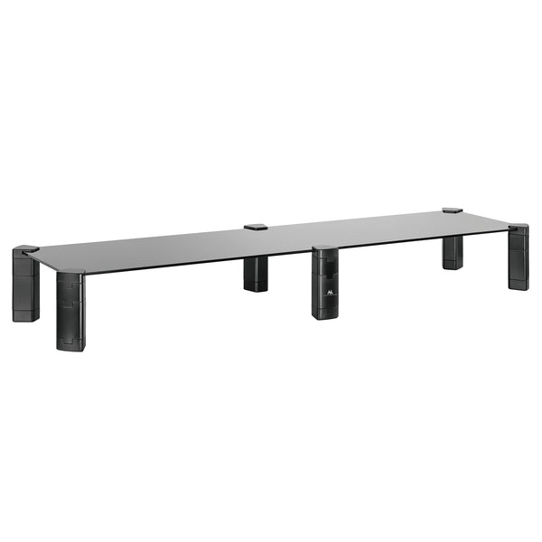 Stojan pro dva monitory - dvojitý Maclean, max. 20 kg, tvrzené sklo, (1029x285x127 mm), MC-936