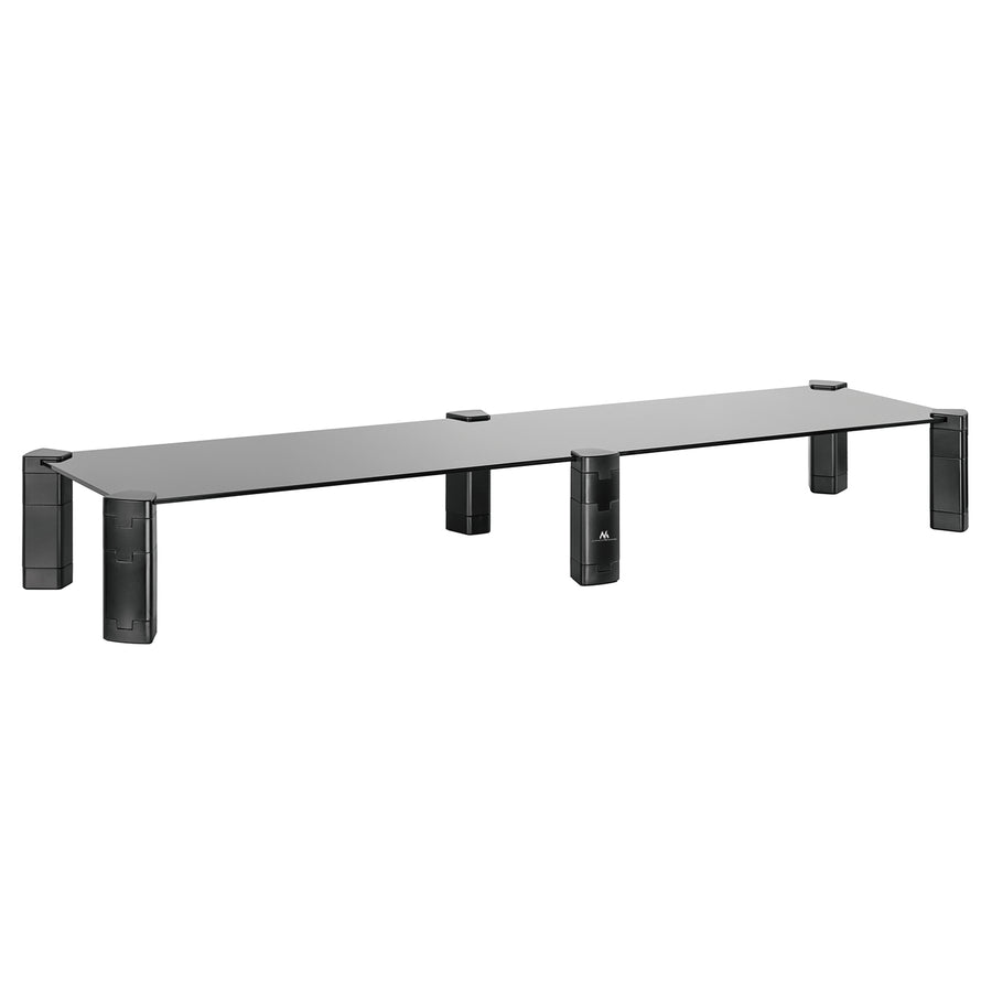 Stojan pro dva monitory - dvojitý Maclean, max. 20 kg, tvrzené sklo, (1029x285x127 mm), MC-936