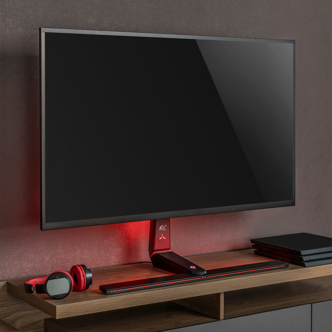 Stojan pro herní monitor NanoRS, výškově nastavitelný, RGB LED, 32-55", max. VESA 400x400, max. 40 kg, RS167