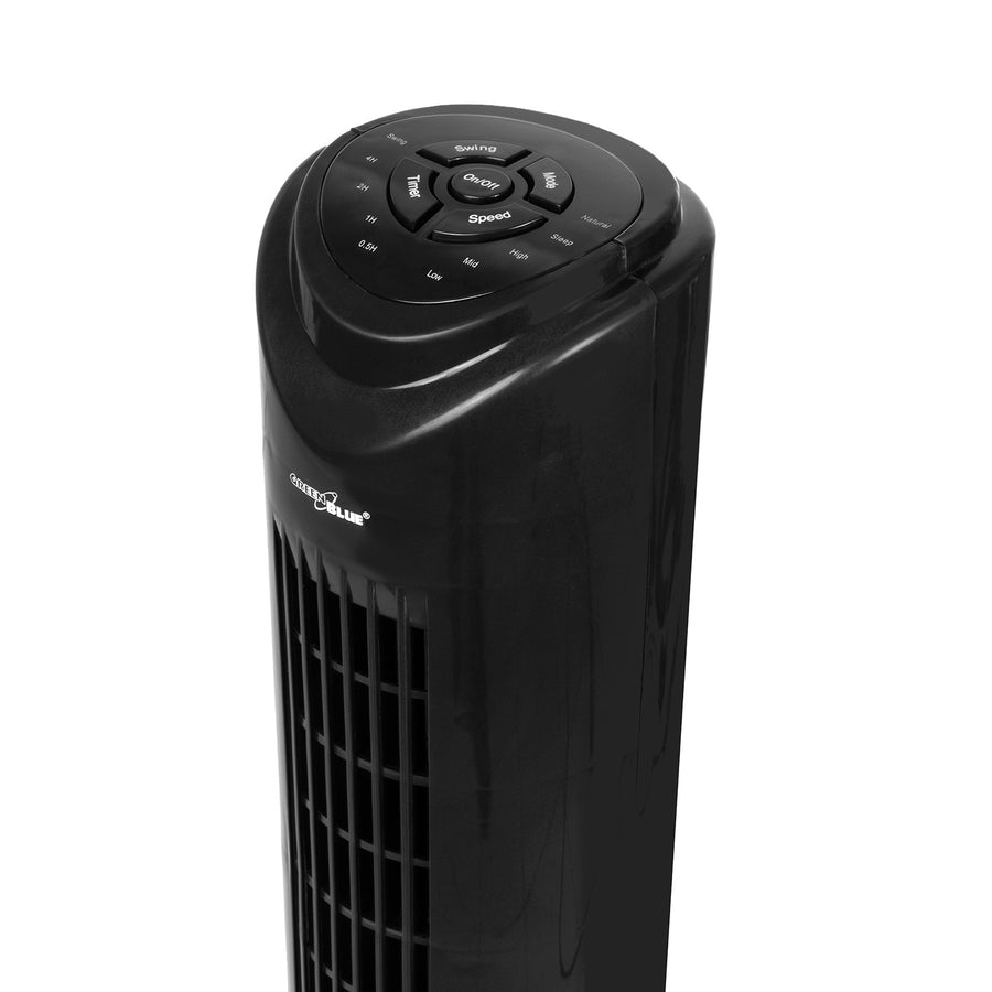 Sloupový ventilátor s dálkovým ovládáním, 3 režimy, 3 rychlosti, 80° oscilace, 45 W, časovač, výška 82 cm GB645