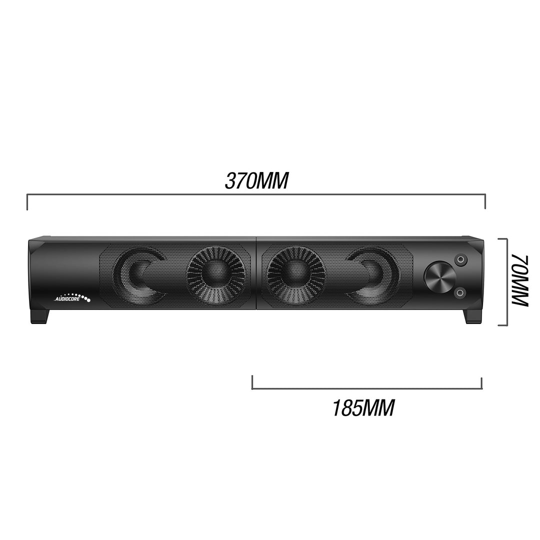 Audiocore AC955 3Wx2 počítačový soundbar, LED, USB 5v, line-in